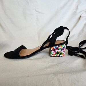 Sunnies and Pills Suede Lace-up Sandals